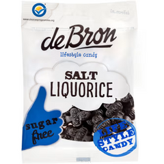 De Bron Salt Liquorice Sockerfri 100g