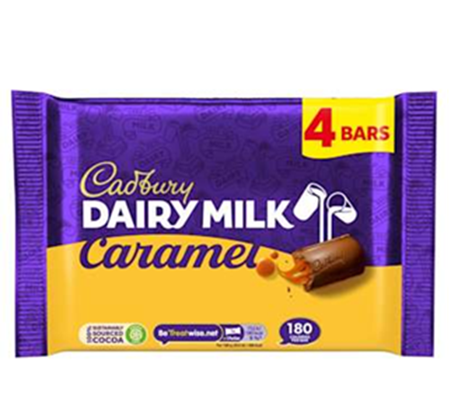Cadbury Caramel 4 Pack 148g