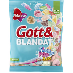 Malaco Gott & Blandat Fizzypop 170g
