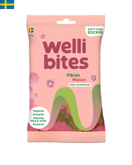 Wellibites Caramelo Vegano Pera&Melón Sin Azúcar 70g