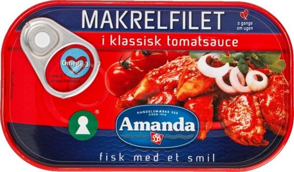 Amanda Makrel Tomatsauce 125g