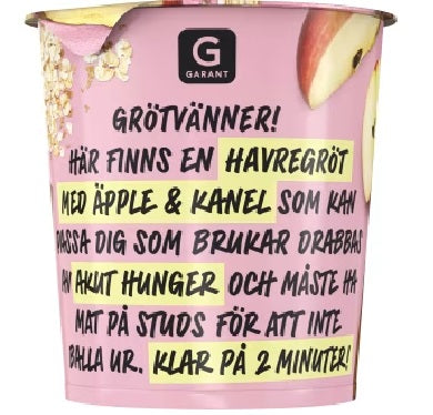 Grötkopp Äpple Kanel Garant65g