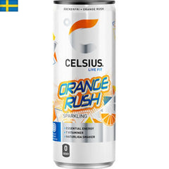 Upplev en uppfriskande energikick med Celsius Orange Rush Apelsin Energidryck, perfekt för en aktiv livsstil. Leverans till Spanien och Portugal.