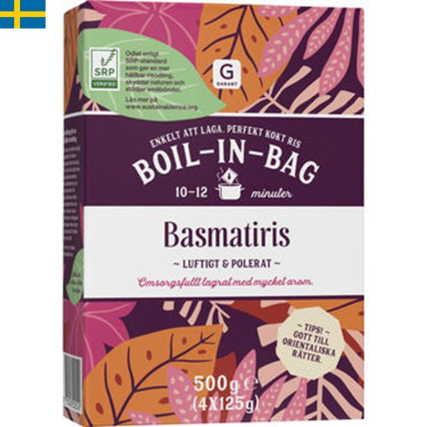 Garant Basmati, Boil in bag Basmati ris som gör det super smidigt att tillaga. Snabb leverans till din dörr i hela Spanien och Portugal på 24-72 timmar. 