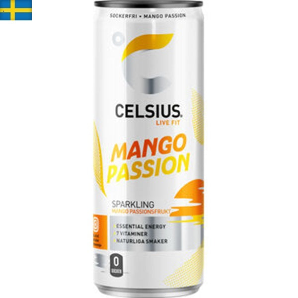 Mango Passion Sockerfri från Celsius ger en hälsosam boost med naturliga ingredienser. Perfekt för energi när som helst. Leverans till spanien och Portugal.