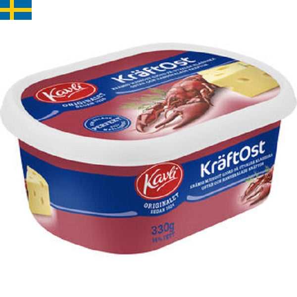 Kavli Kräftost En god mjukost gjord på utvalda ostar. Smaksatt med handskalade kräftor och kryddad med dill. Leverans till din dörr i Spanien och Portugal.