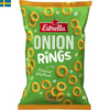 Estrella Onionrings ett är ett av årets tillfälliga sommarsnacks från Estrella. Snacksringar med en robust, klassisk och intensiv smak av gul lök och salt.