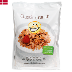 EASIS Classic Crunch är rostade och krispiga flingor. EASIS Classic Crunch är helt utan tillsatt socker.