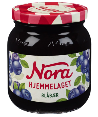 Nora Hjemmelaget Blåbær 400g