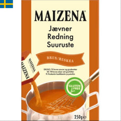 Maizena Brun Redning 250g, används för att få en tjockare konsistens på såsen. Leverans till din dörr i hela Spanien och Portugal på 24-72 timmar