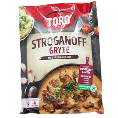 Toro stroganoff gryte  med paprika och lök